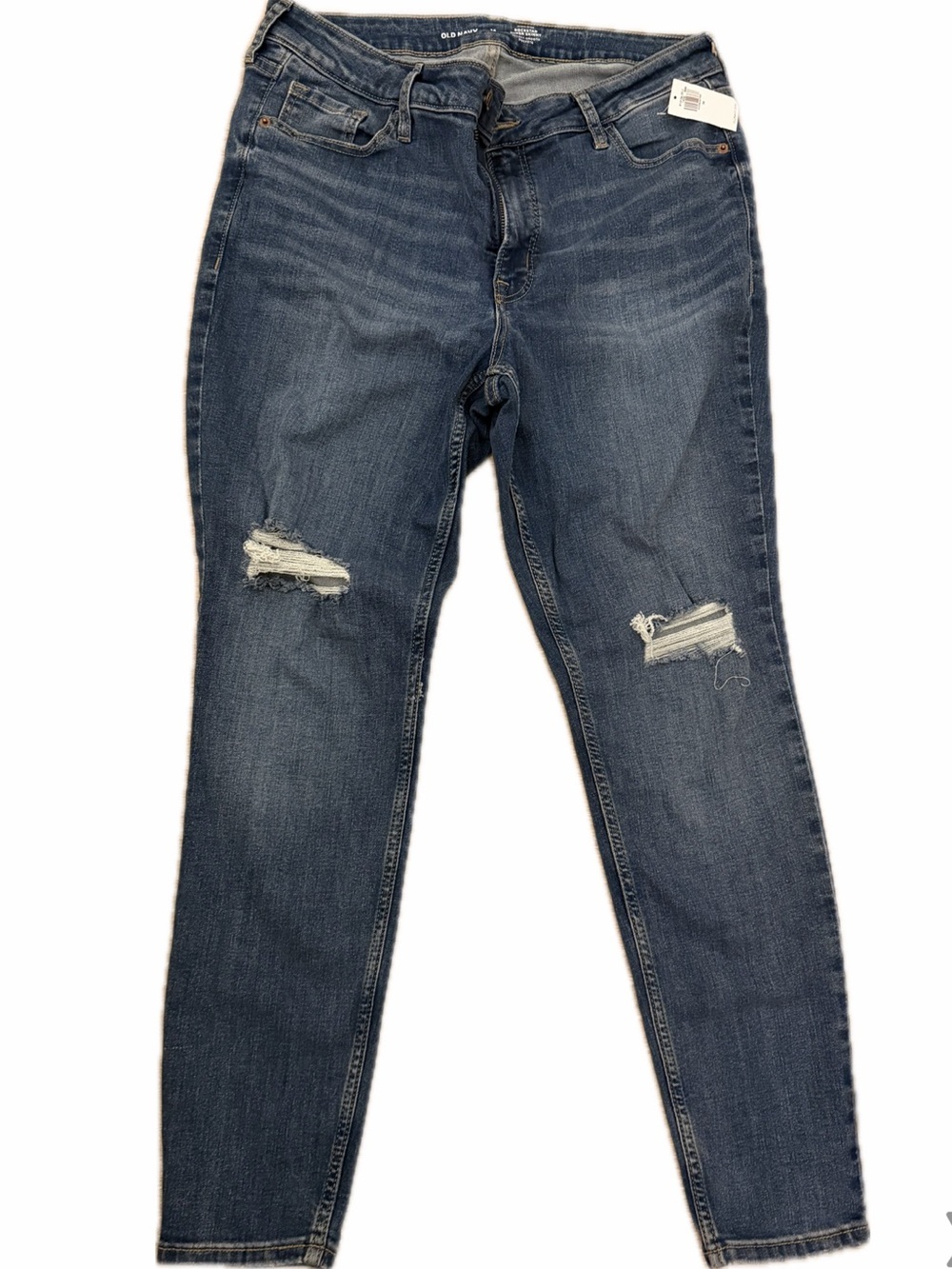 NWT OldNavy women’s Size 14 Hi Rise Super Skinny ripped jeans.Was$50 Now$20